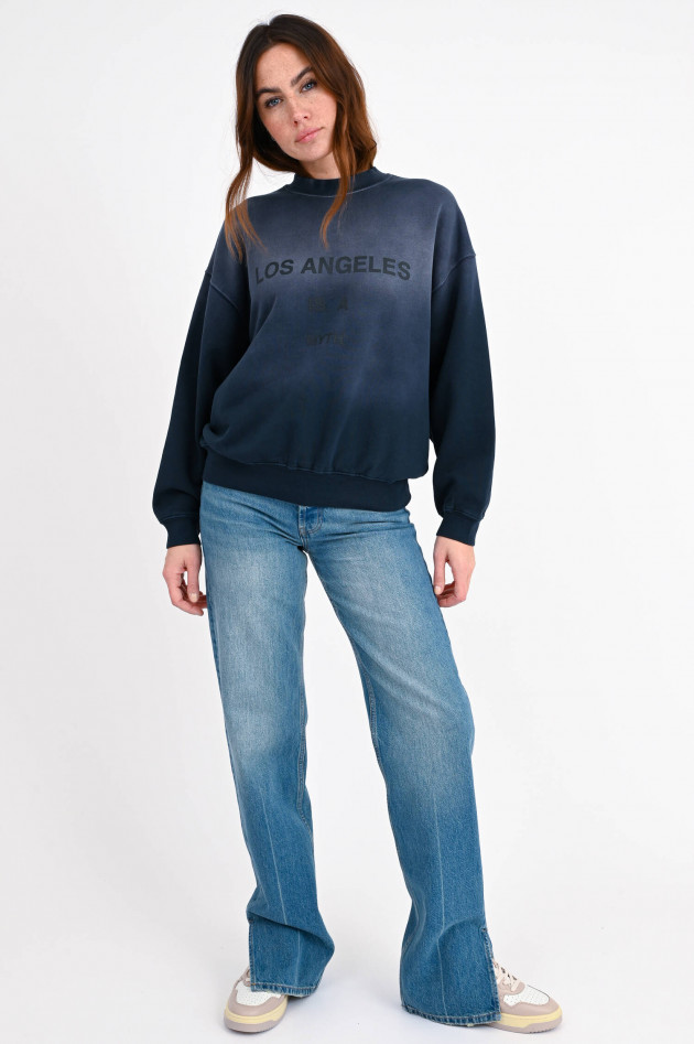 Anine Bing Sweatshirt JACI / LOS ANGELES in Blaugrau