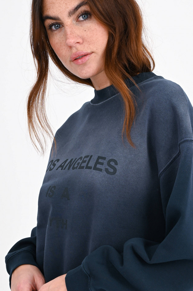 Anine Bing Sweatshirt JACI / LOS ANGELES in Blaugrau