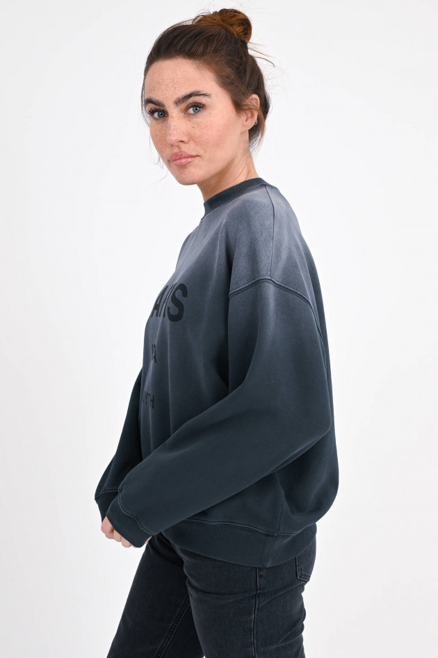 Anine Bing Sweater JACI mit Frontprint in Grau