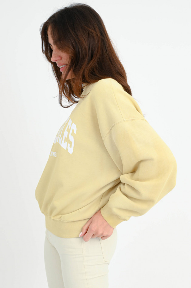 Anine Bing Sweatshirt JACI UNVERSITY LOS ANGELES in Beige