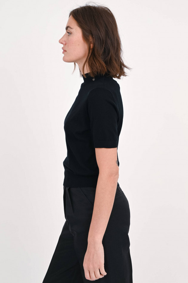 Anine Bing Feinstrick-Shirt MONIQUE in Schwarz