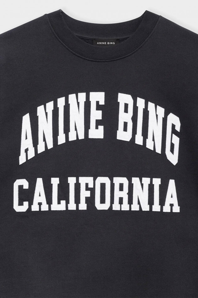 Anine Bing Sweatshirt MILES in Anthrazit