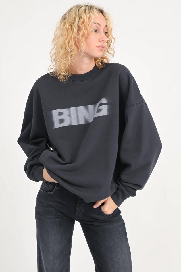 Anine Bing Sweatshirt MILES in Anthrazit