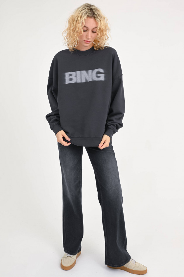 Anine Bing Sweatshirt MILES in Anthrazit