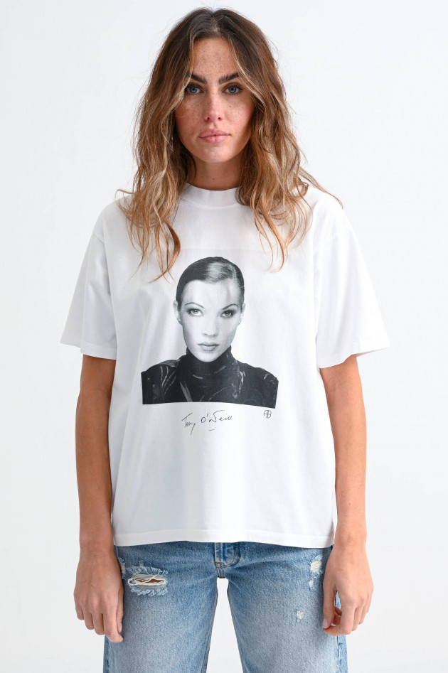 ANINE BING T-Shirt KATE MOSS in Weiß