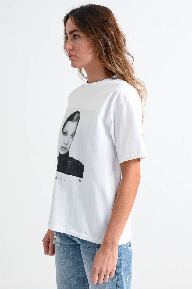 ANINE BING T-Shirt KATE MOSS in Weiß