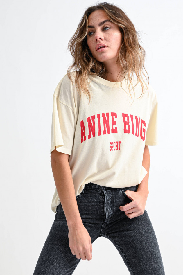 ANINE BING Organic T-Shirt WILLIAM in Creme