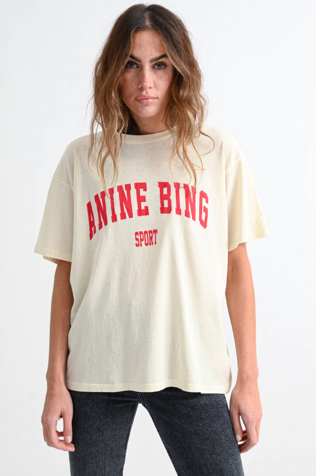 ANINE BING Organic T-Shirt WILLIAM in Creme