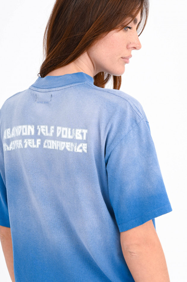 Anine Bing Shirt ASHTON mit Print in Washed Blue