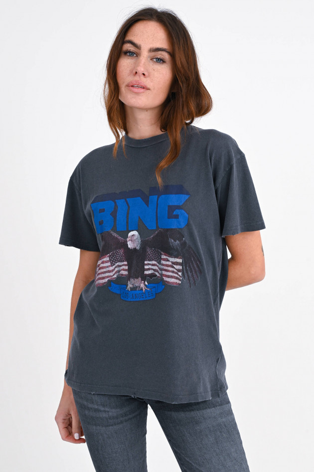 Anine Bing Vintage T-Shirt in Washed Black