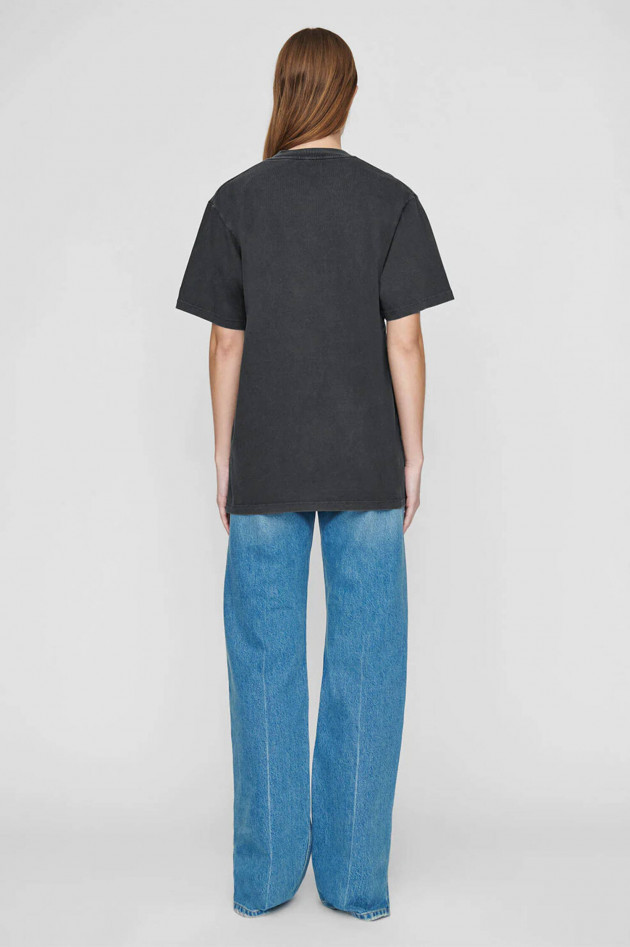 Anine Bing Organic T-Shirt LILI TEE EAGLE in Grauschwarz