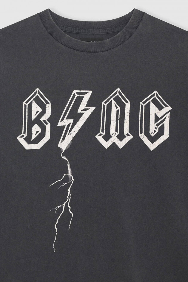 Anine Bing T-Shirt BOLT TEE in Grauschwarz