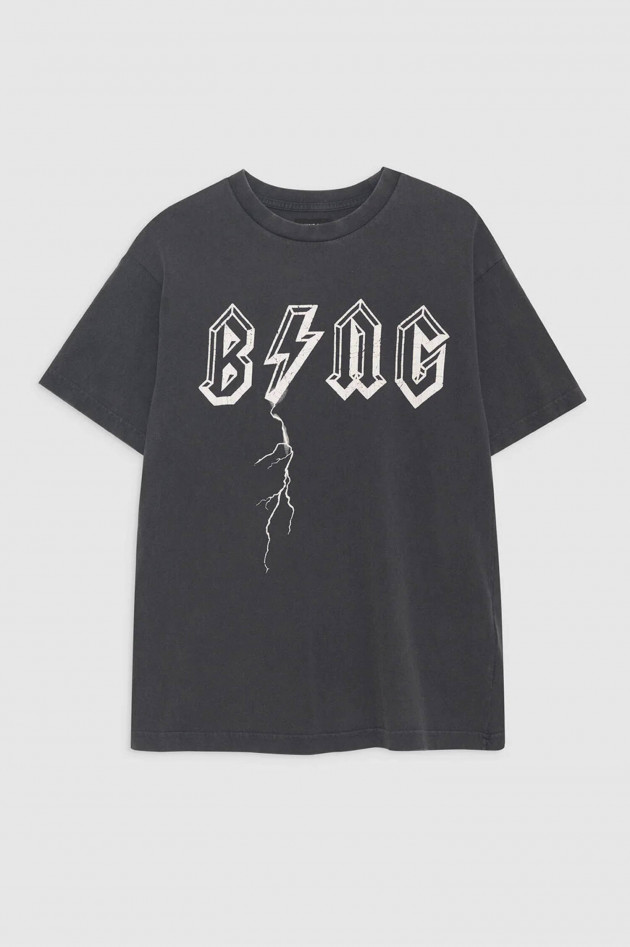 Anine Bing T-Shirt BOLT TEE in Grauschwarz
