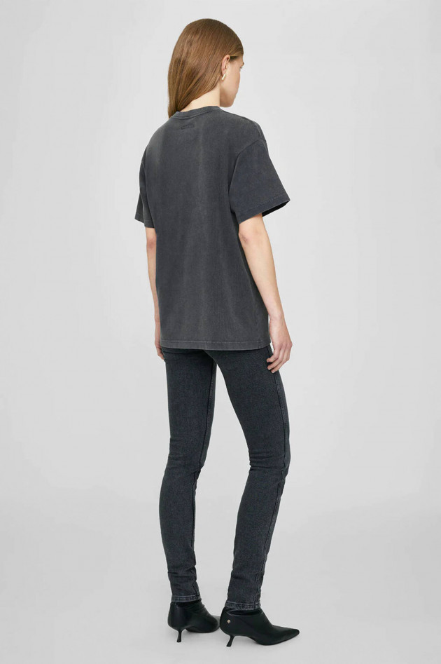 Anine Bing T-Shirt BOLT TEE in Grauschwarz