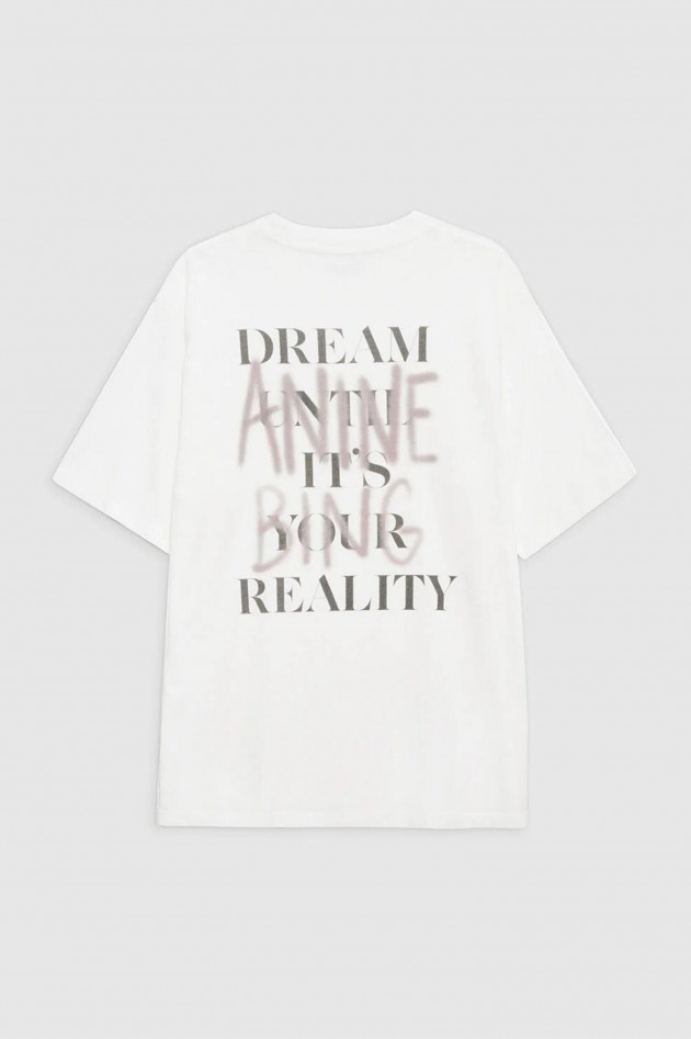 Anine Bing T-Shirt CASON mit Backprint in Ivory