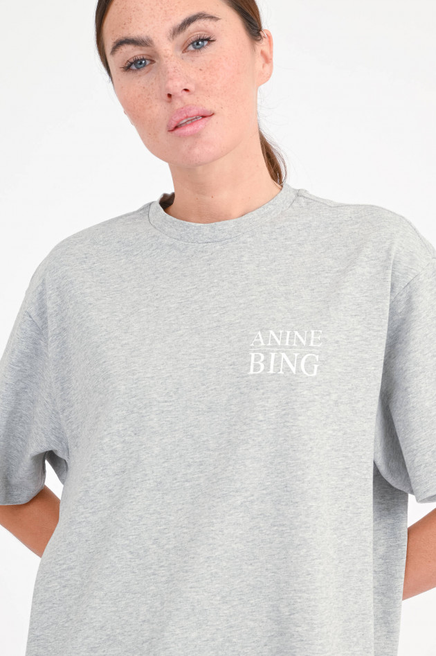 Anine Bing T-Shirt MYERS mit Backprint in Hellgrau