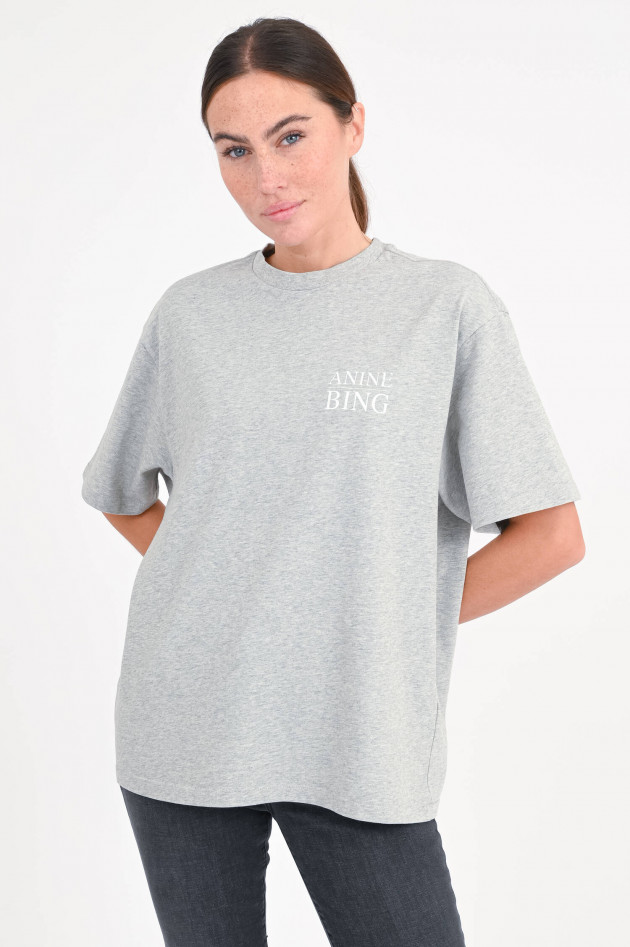 Anine Bing T-Shirt MYERS mit Backprint in Hellgrau