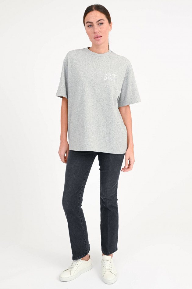Anine Bing T-Shirt MYERS mit Backprint in Hellgrau