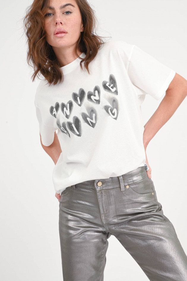 Anine Bing T-Shirt CADE in Ivory