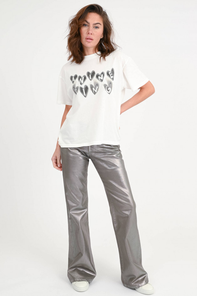 Anine Bing T-Shirt CADE in Ivory