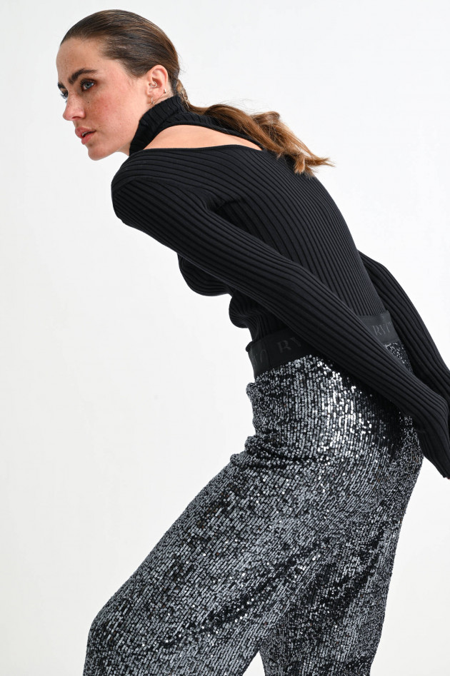 ANINE BING Turtleneck Shirt VICTORIA mit Cutout in Schwarz