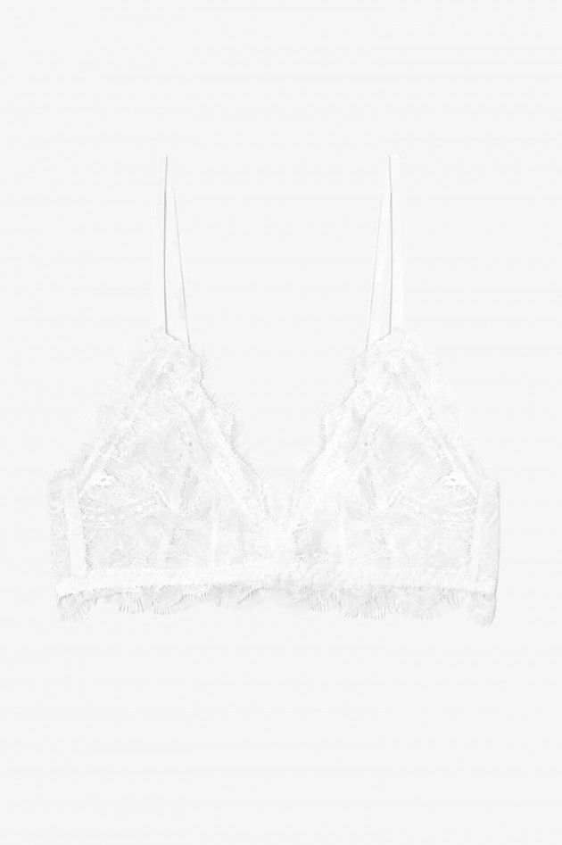 Anine Bing Bralette aus Spitze in Weiß