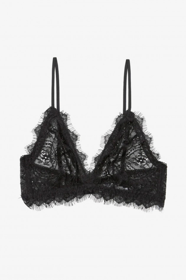 Anine Bing Bralette LACE BRA WITH TRIM in Schwarz