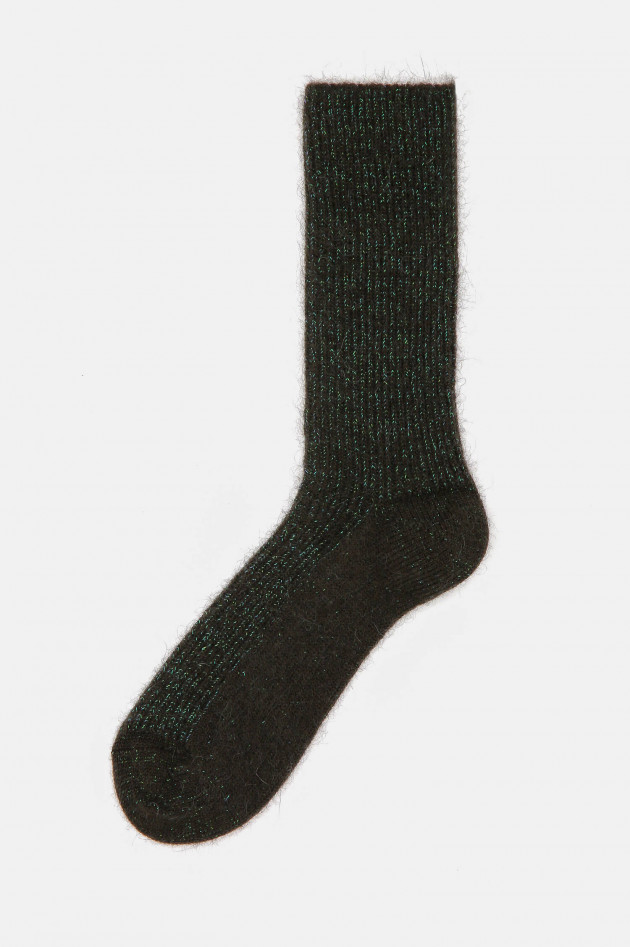 ANT45 Schimmer Rippstrick-Socken COPENHAGEN in Mokka