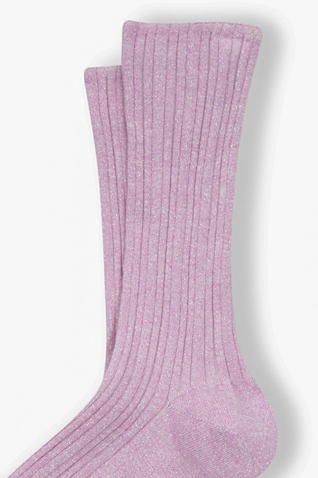 ANT45 Rippstrick Socken BOGO in Rosa