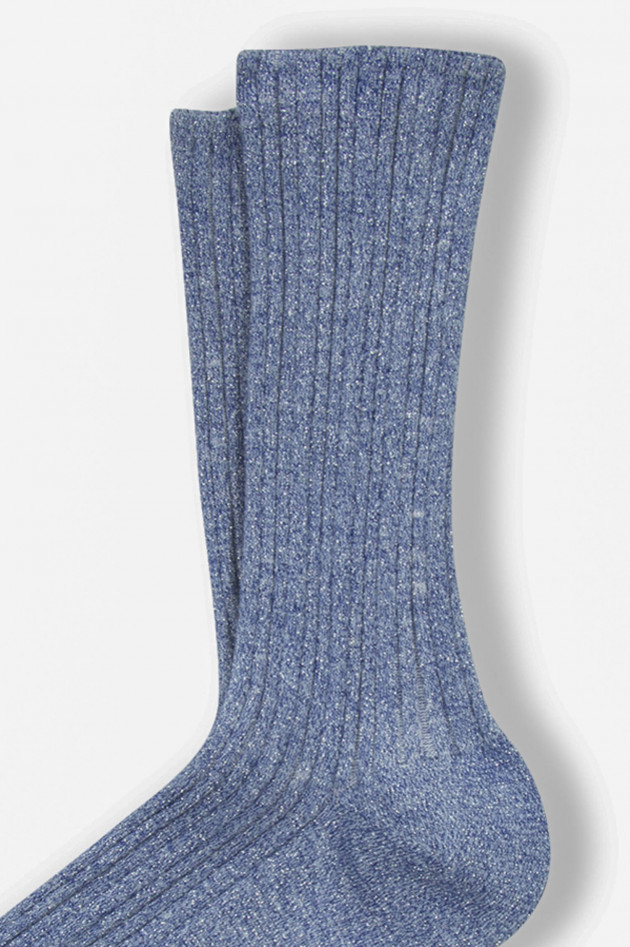 ANT45 Rippstrick Socken BOGO in Blau