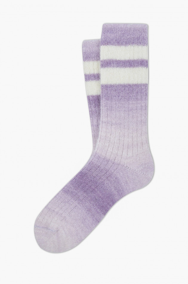 ANT45 Socken CROFFON in Lavendel/Weiß