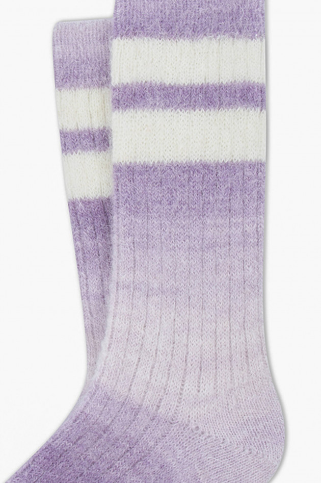 ANT45 Socken CROFFON in Lavendel/Weiß