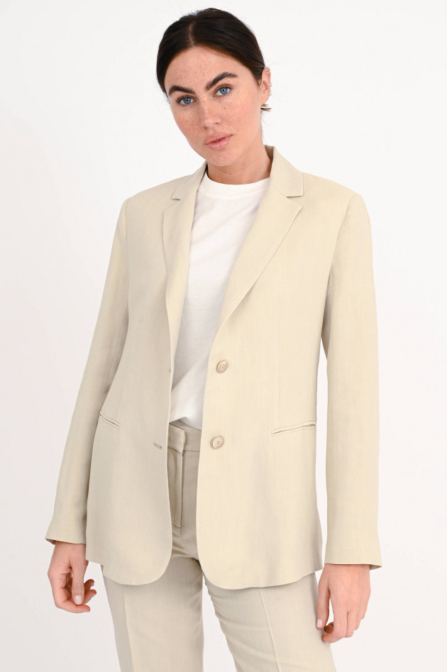 Antonelli Firenze Viskose/Leinen MixBlazer in Beige