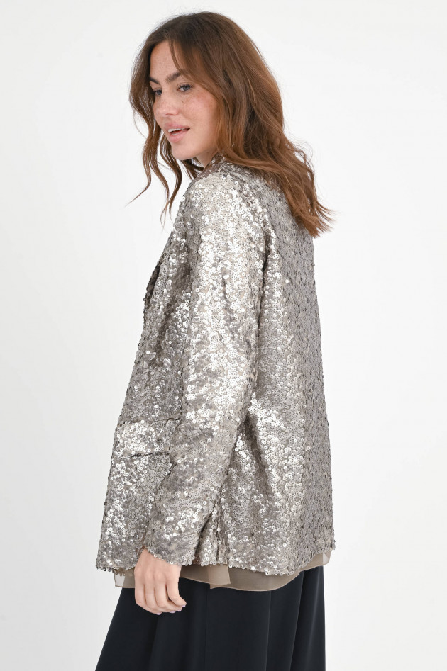 Antonelli Firenze Pailletten Blazer VIRGINIA in Taupe