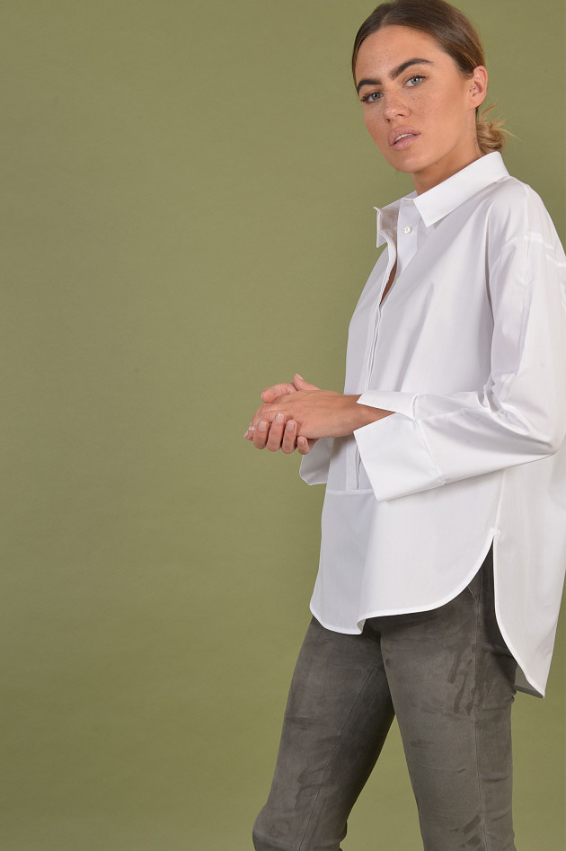 Antonelli Firenze Bluse aus Baumwolle in Weiß