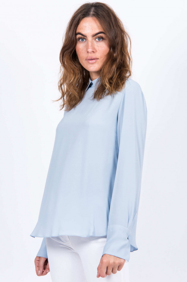 Antonelli Firenze Bluse mit Bubikragen in Hellblau