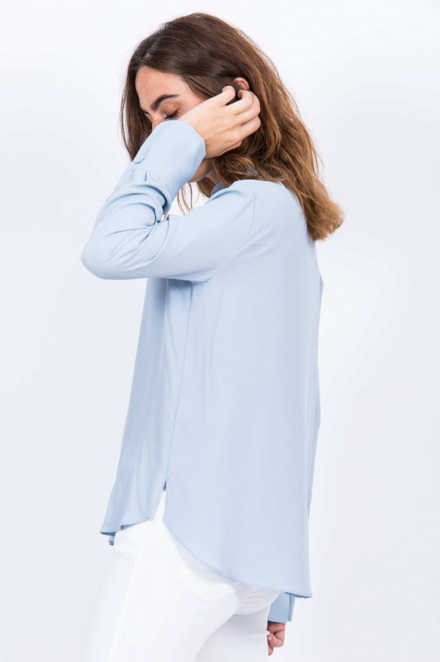 Antonelli Firenze Bluse mit Bubikragen in Hellblau