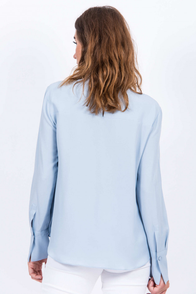 Antonelli Firenze Bluse mit Bubikragen in Hellblau