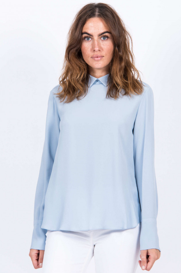 Antonelli Firenze Bluse mit Bubikragen in Hellblau