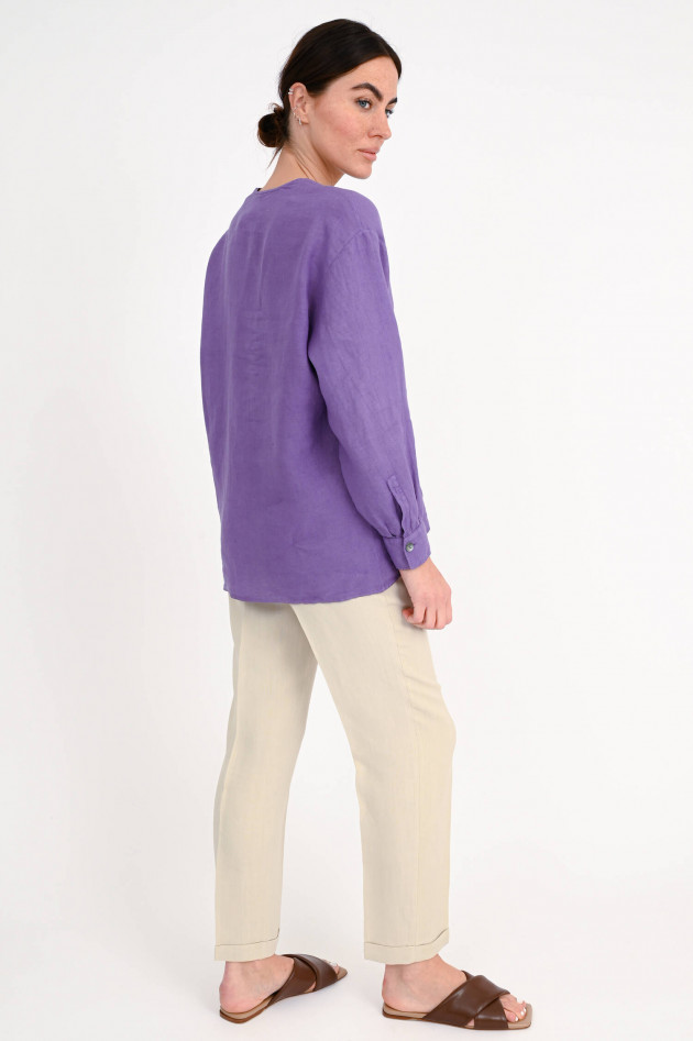 Antonelli Firenze Leinenshirt in Viloett