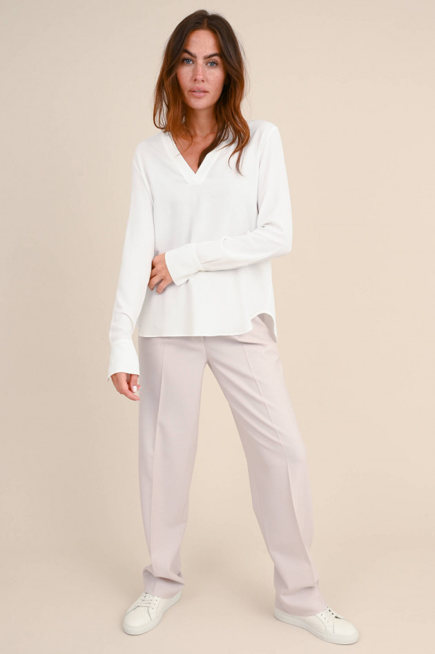 Antonelli Firenze Crepe Bluse AVERSA in Weiß
