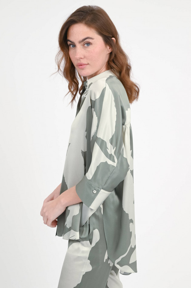 Antonelli Firenze Seidenbluse CAPUA in Grün/Mint