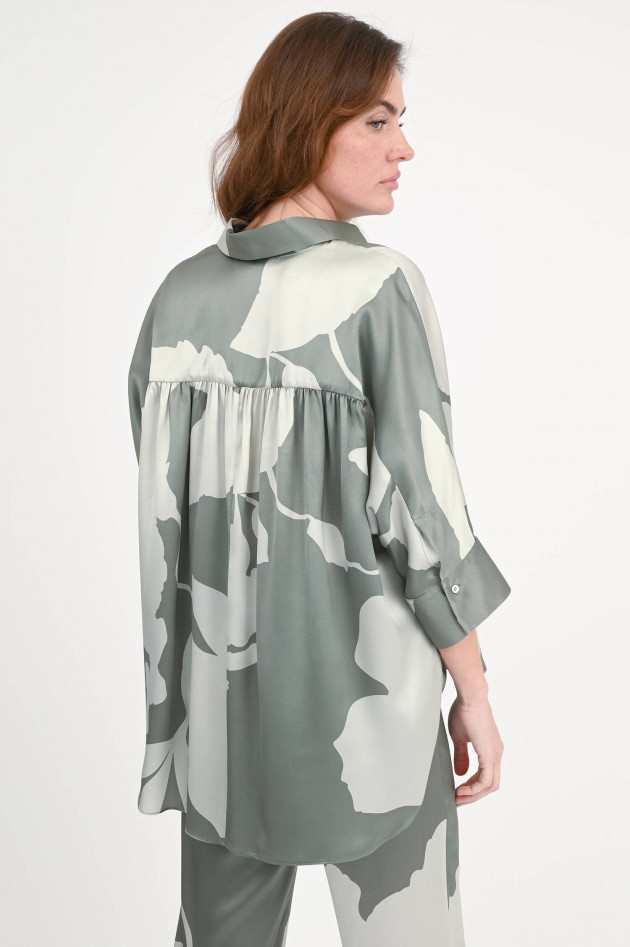 Antonelli Firenze Seidenbluse CAPUA in Grün/Mint