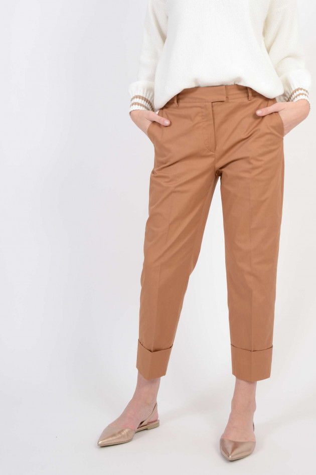 Antonelli Firenze Hose mit Stulpen in Cognac