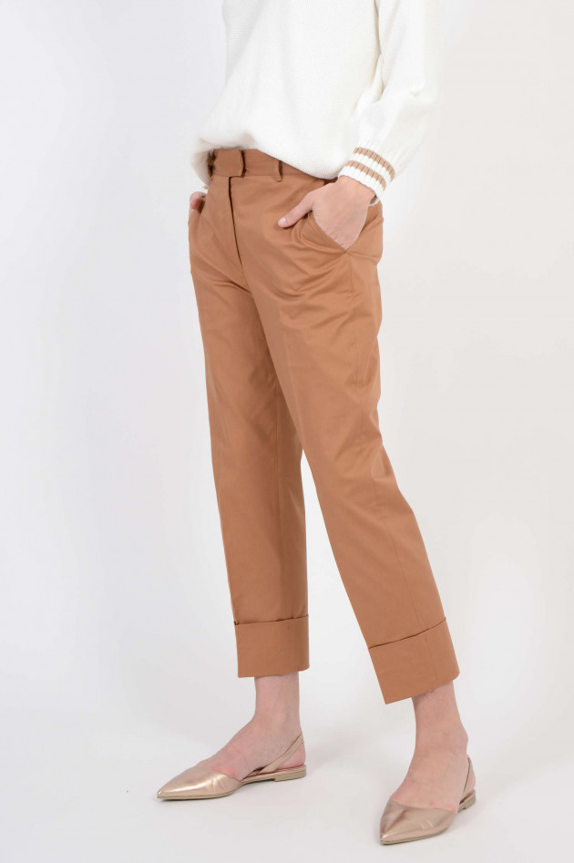 Antonelli Firenze Hose mit Stulpen in Cognac