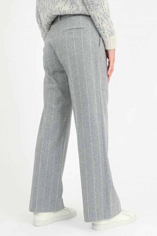 Antonelli Firenze Hose mit Nadelstreifen in Grau/Creme