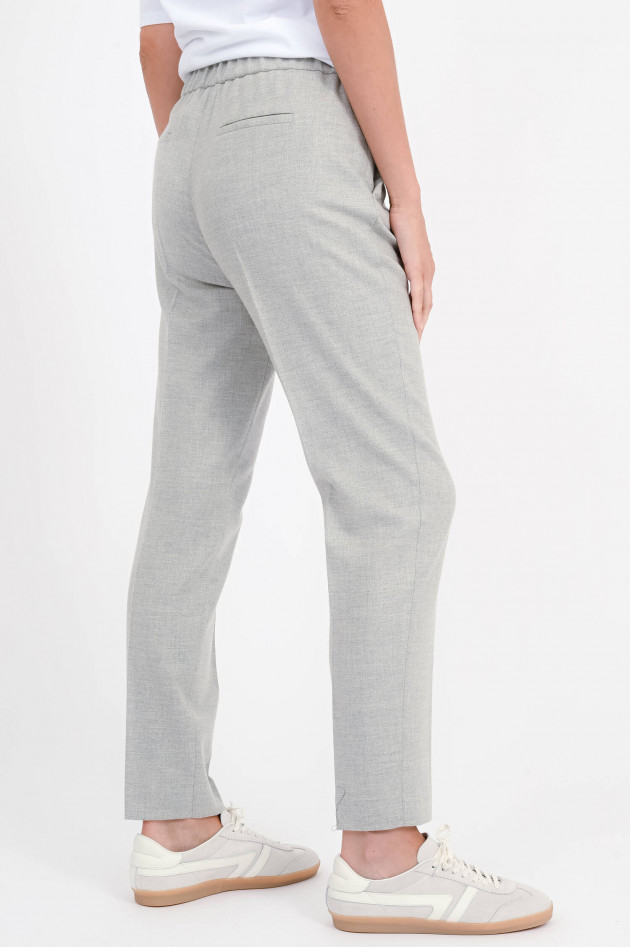 Antonelli Firenze Woll-Mix Hose in Hellgrau meliert