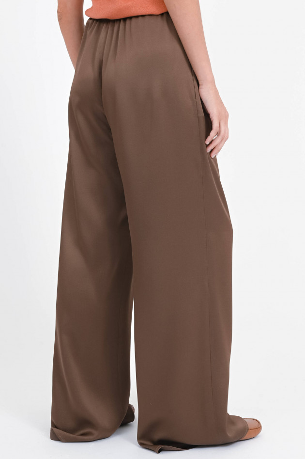 Antonelli Firenze Hose in Satin-Optik in Marron