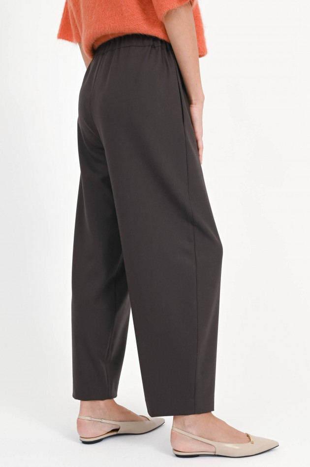 Antonelli Firenze Ballonhose mit elastischem Bund in Chocolate