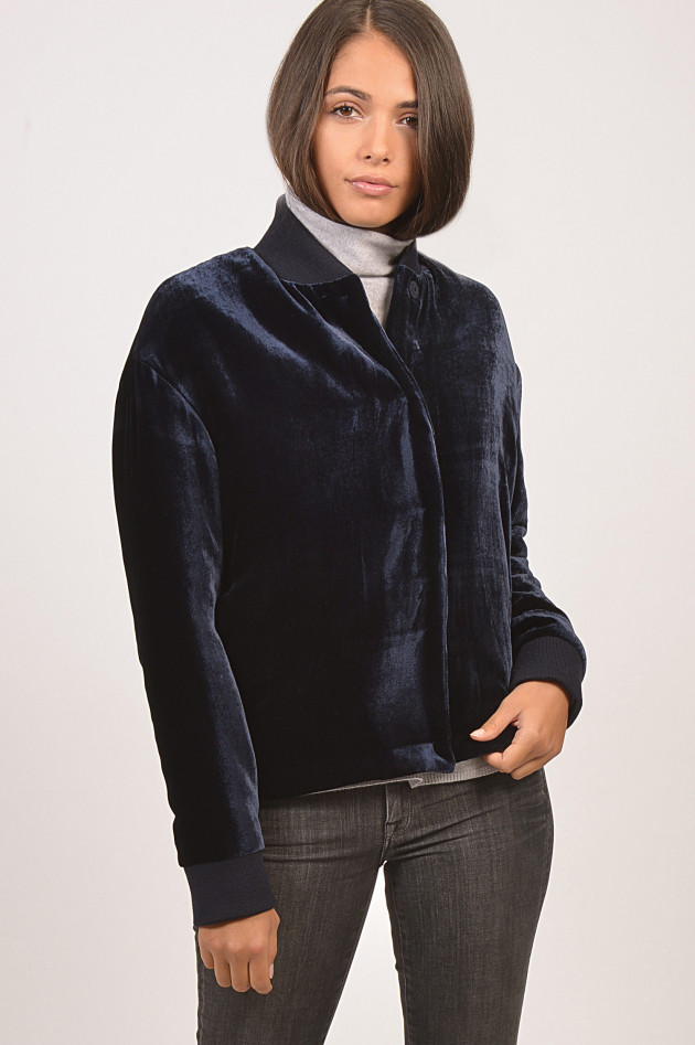 Antonelli Firenze Samt - Bomberjacke in Navy